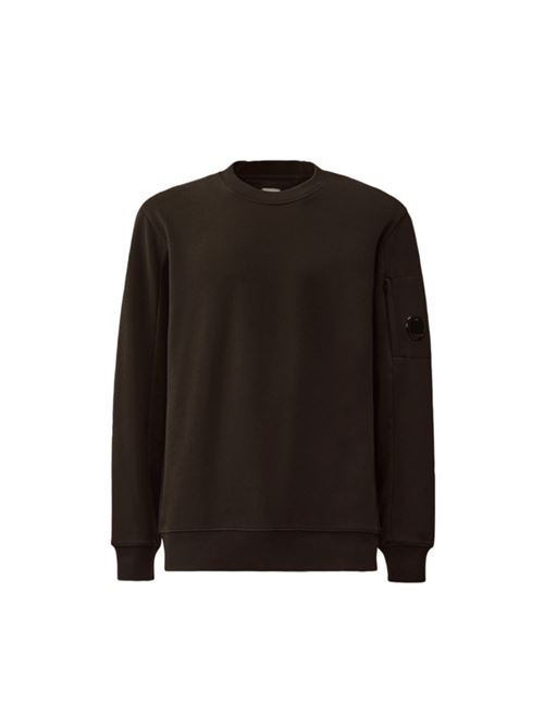 Felpa da uomoin puro cotone, girocollo, colore black C.P. COMPANY | SS713A5086W999